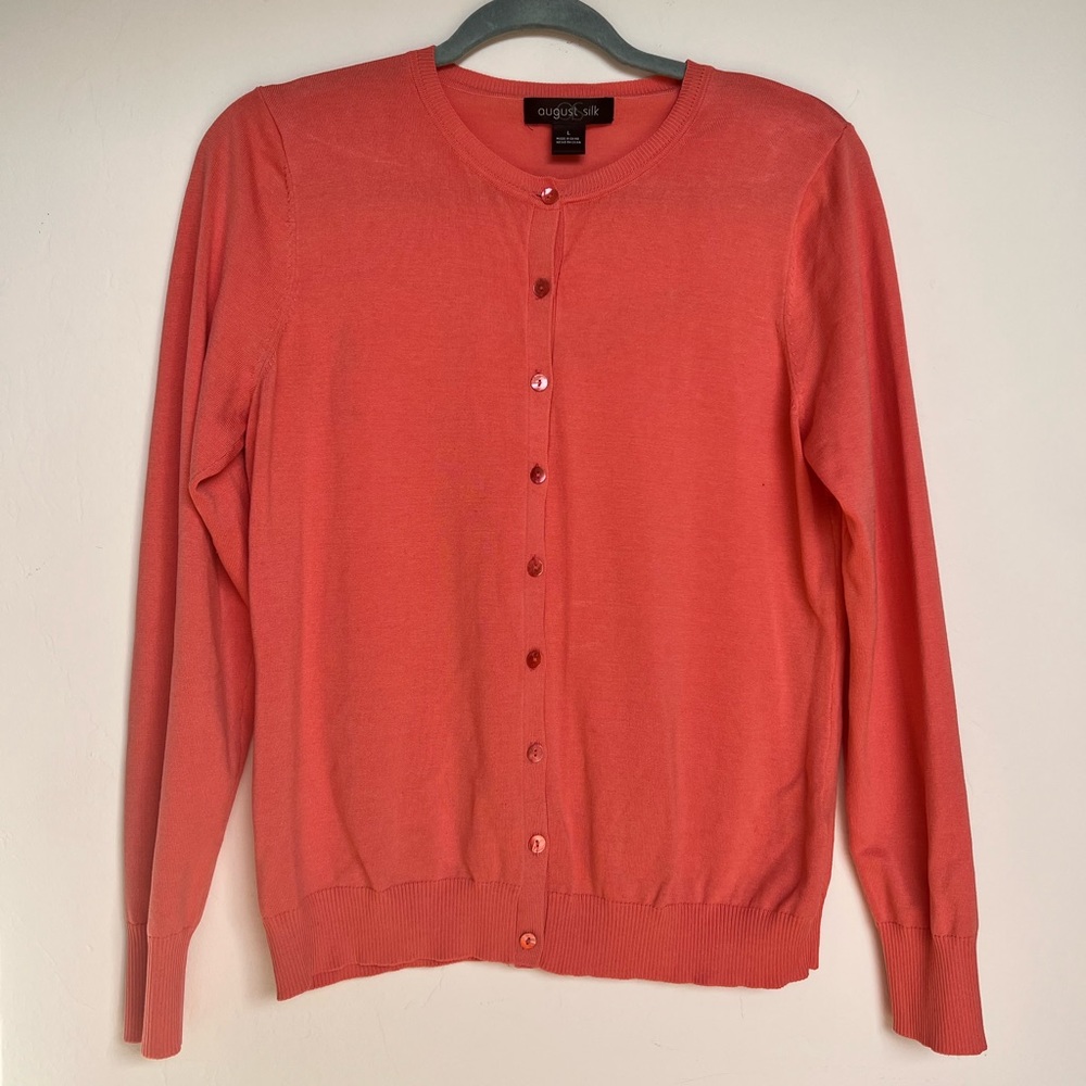 100% silk cardigan